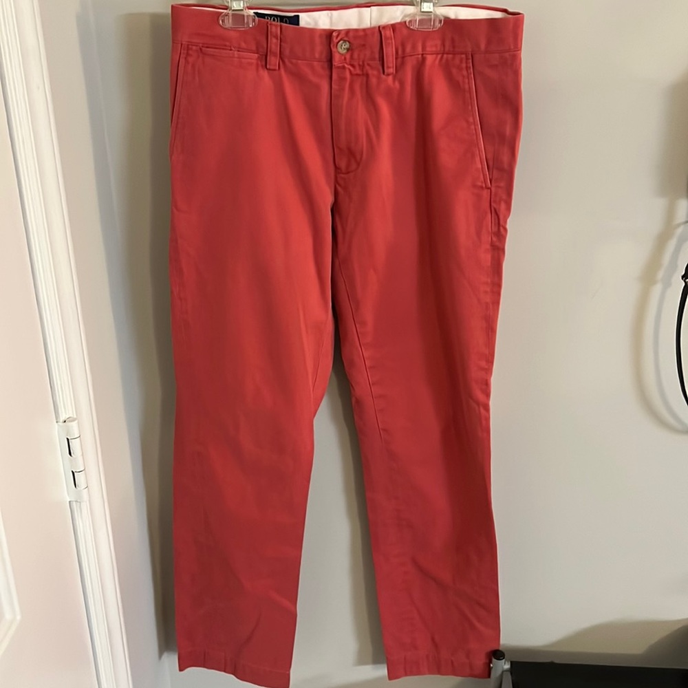 Ralph Lauren Polo Salmon Pink Slim Fit Chino Pants
